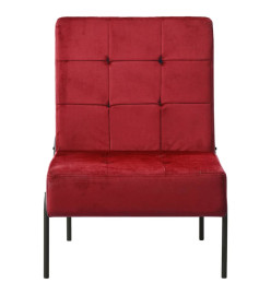 Chaise de relaxation 65x79x87 cm Rouge bordeaux Velours