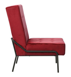 Chaise de relaxation 65x79x87 cm Rouge bordeaux Velours