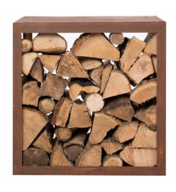 RedFire Abri de stockage du bois de chauffage Hodr Rouillé 88519