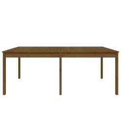 Table de jardin marron miel 203,5x100x76 cm bois massif de pin