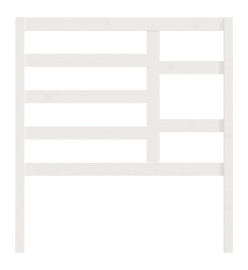 Tête de lit Blanc 81x4x104 cm Bois massif de pin