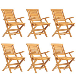 Ensemble à dîner de jardin 7 pcs Bois de teck solide