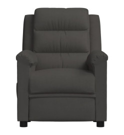 Fauteuil inclinable électrique Gris foncé Velours