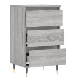 Buffet sonoma gris 40x35x70 cm bois d'ingénierie