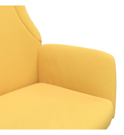 Chaise de relaxation Jaune moutarde Tissu