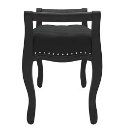 Banc Noir 110x45x60 cm Velours