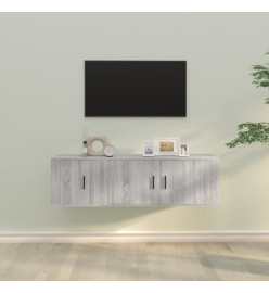 Ensemble de meubles TV 2 pcs Sonoma gris Bois d'ingénierie