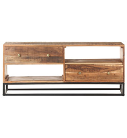 Meuble TV 120x30x50 cm Bois d'acacia brut