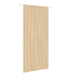 Écran de balcon Jaune et blanc 120x240 cm Tissu Oxford