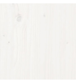 Lit de jour blanc bois de pin massif 90x200 cm