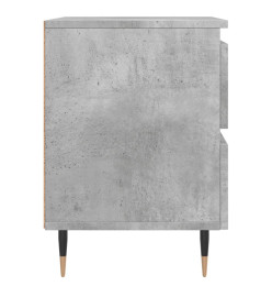 Table de chevet gris béton 40x35x50 cm bois d’ingénierie