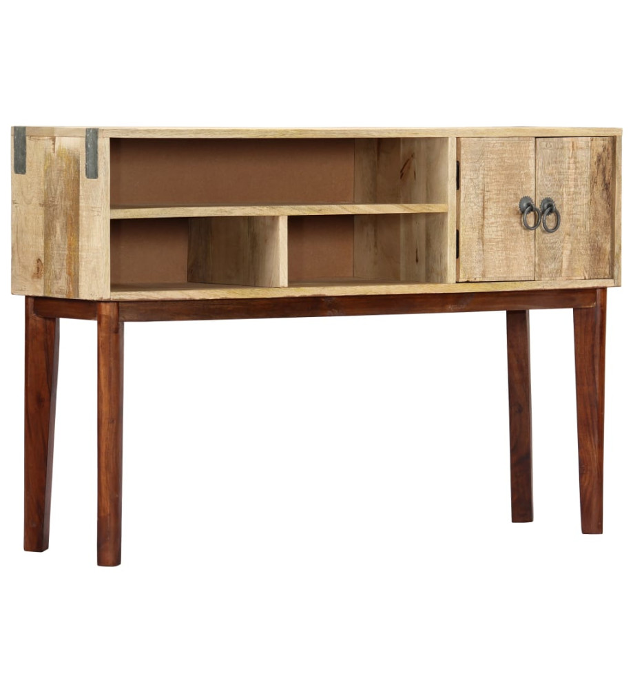 Table console 115x30x76 cm Bois de manguier massif brut