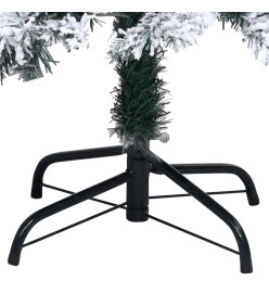 Sapin de Noël artificiel avec neige floquée vert 150 cm PVC