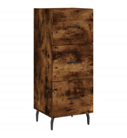 Buffet Chêne fumé 34,5x34x90 cm Bois d'ingénierie