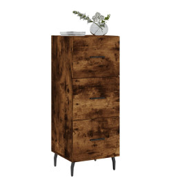 Buffet Chêne fumé 34,5x34x90 cm Bois d'ingénierie