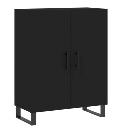 Buffet noir 69,5x34x90 cm bois d'ingénierie