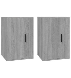 Meubles TV muraux 2 pcs Sonoma gris 40x34,5x60 cm