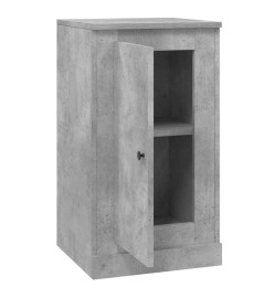 Buffet gris béton 37,5x35,5x67,5 cm bois d'ingénierie