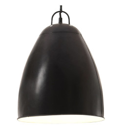 Lampe suspendue industrielle 25 W Noir Rond 32 cm E27