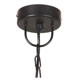 Lampe suspendue industrielle 25 W Noir Rond 32 cm E27