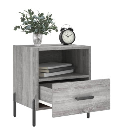 Tables de chevet 2 pcs gris sonoma 40x35x47,5 cm