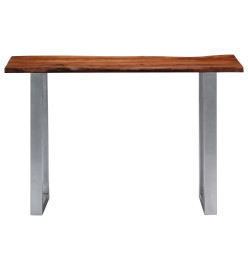 Table console 115 x 35 x 76 cm Bois d'acacia massif et fer