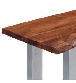 Table console 115 x 35 x 76 cm Bois d'acacia massif et fer