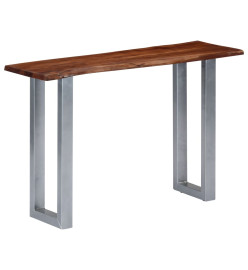 Table console 115 x 35 x 76 cm Bois d'acacia massif et fer