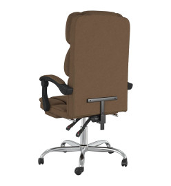 Fauteuil inclinable de bureau Marron Tissu