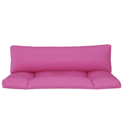 Coussins de palette 2 pcs rose tissu Oxford