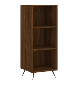 Buffet haut Chêne marron 34,5x32,5x180 cm Bois d'ingénierie