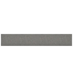 Panneaux muraux 12 pcs Gris clair 90x15 cm Tissu 1,62 m²