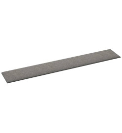 Panneaux muraux 12 pcs Gris clair 90x15 cm Tissu 1,62 m²