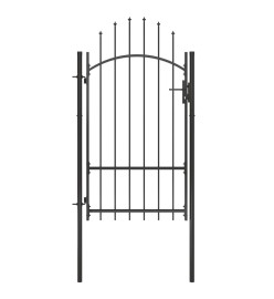 Portail de jardin Acier 1x2,2 m Noir