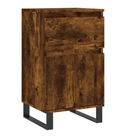 Buffet chêne fumé 40x35x70 cm bois d'ingénierie