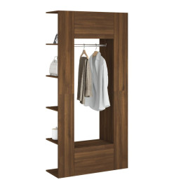 Armoires de couloir 2 pcs Chêne marron Bois d'ingénierie