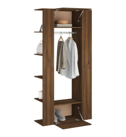 Armoires de couloir 2 pcs Chêne marron Bois d'ingénierie