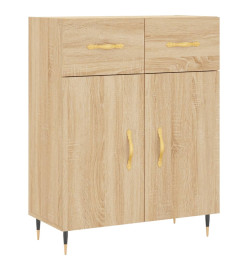 Buffet haut Chêne sonoma 69,5x34x180 cm Bois d'ingénierie