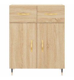 Buffet haut Chêne sonoma 69,5x34x180 cm Bois d'ingénierie