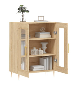 Buffet chêne sonoma 69,5x34x90 cm bois d'ingénierie