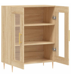 Buffet chêne sonoma 69,5x34x90 cm bois d'ingénierie