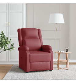 Fauteuil inclinable Rouge bordeaux Similicuir