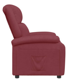 Fauteuil inclinable Rouge bordeaux Similicuir