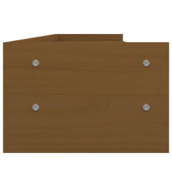 Support de moniteur Marron miel 100x24x16 cm Bois de pin solide