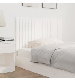 Tête de lit murale Blanc 108x3x60 cm Bois massif de pin