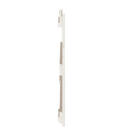 Tête de lit murale Blanc 108x3x60 cm Bois massif de pin