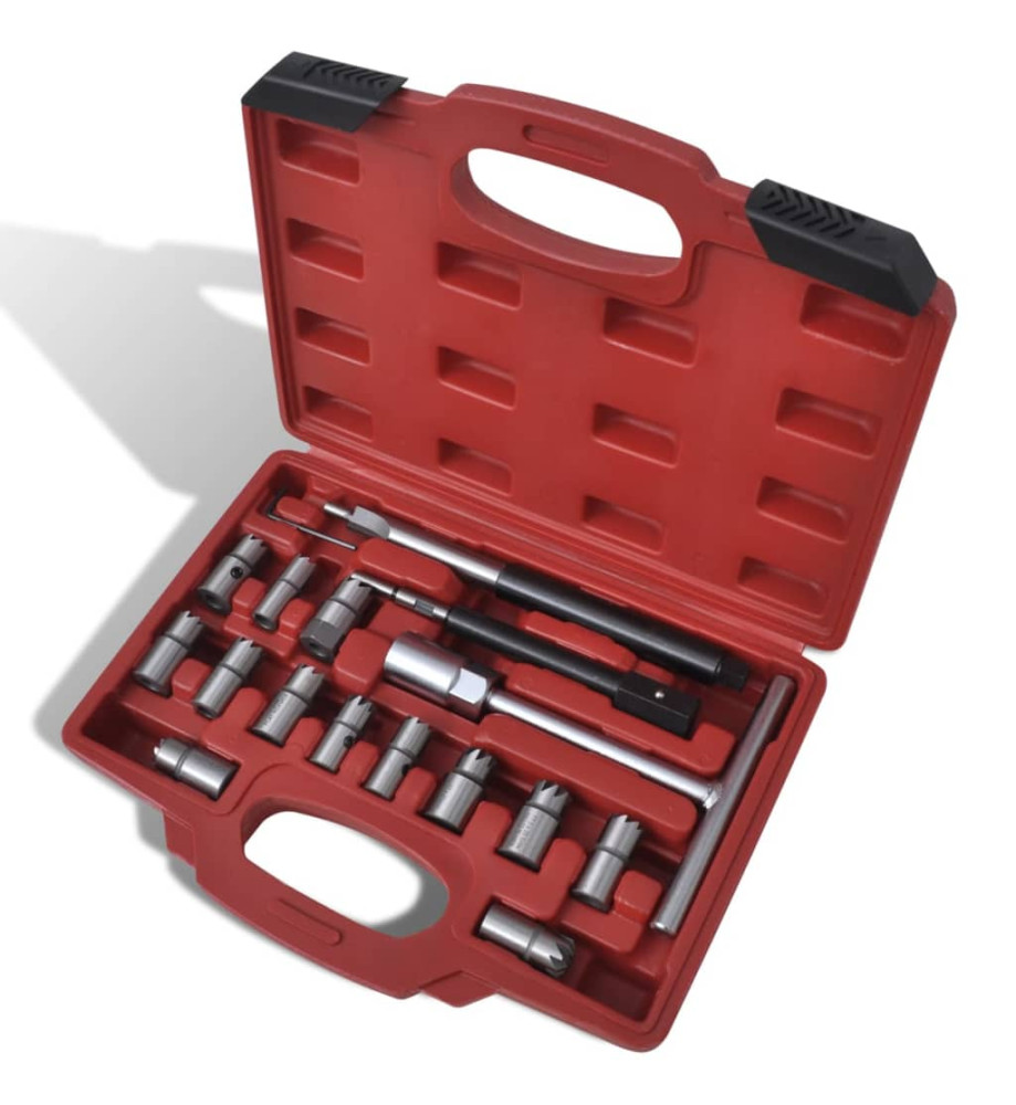 Ensemble de couteau de siège d'injecteur diesel 17 pcs