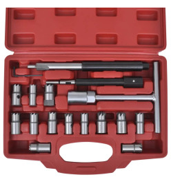 Ensemble de couteau de siège d'injecteur diesel 17 pcs