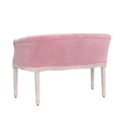 Banc Rose 98x56x69 cm Velours