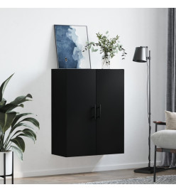 Armoire murale noir 69,5x34x90 cm